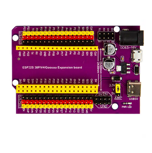 Esp32 38pin Expansion Board